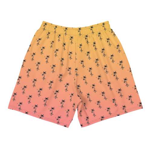 Palm Tree Gradient Shorts - Sunset