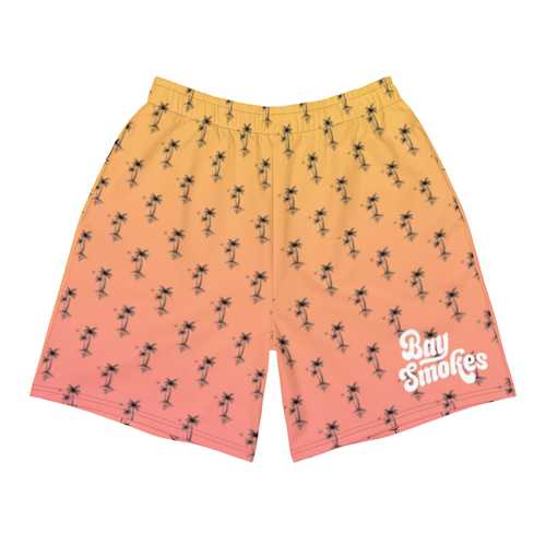 Palm Tree Gradient Shorts - Sunset